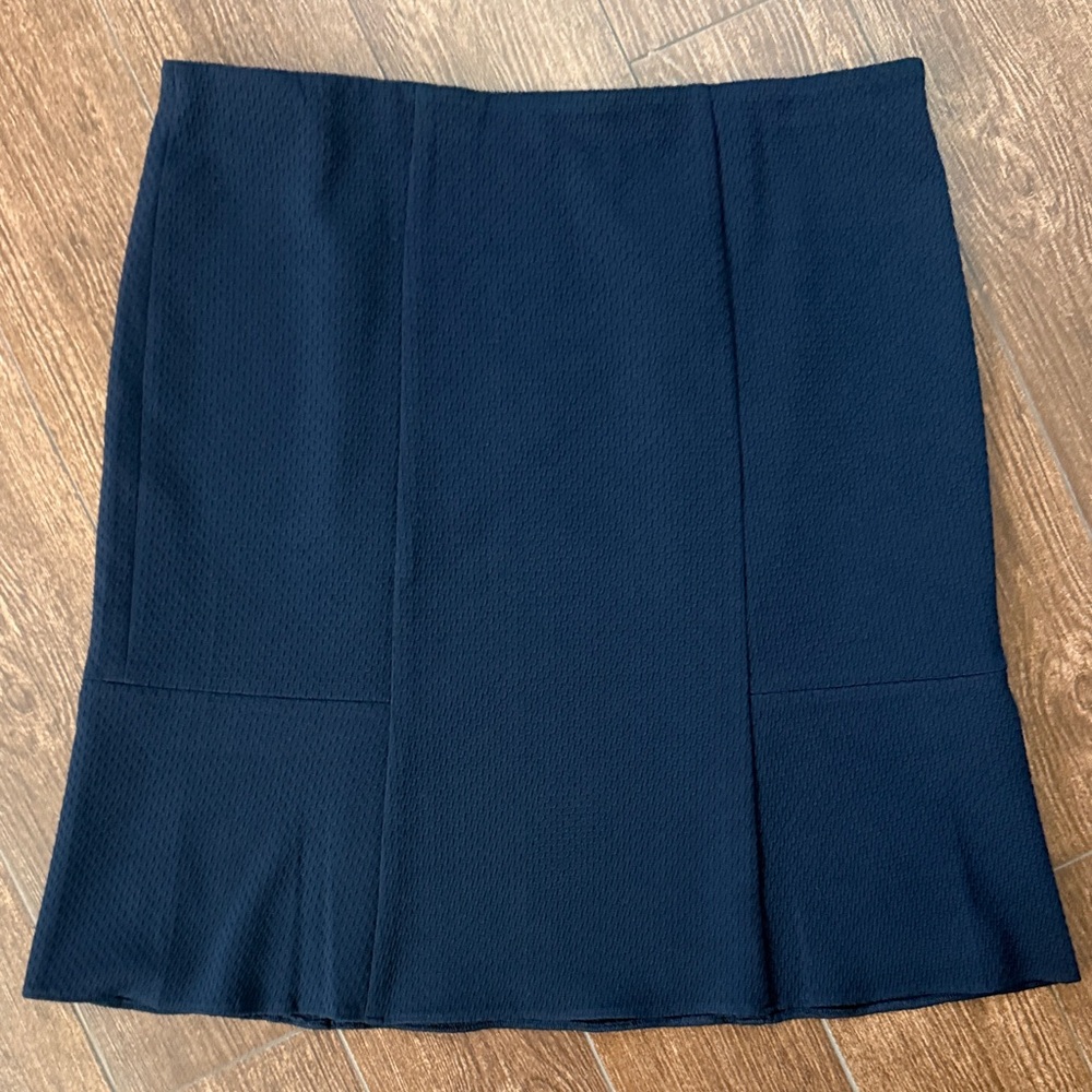 Gerry Weber Navy Textured Pencil Skirt Plus Size 16